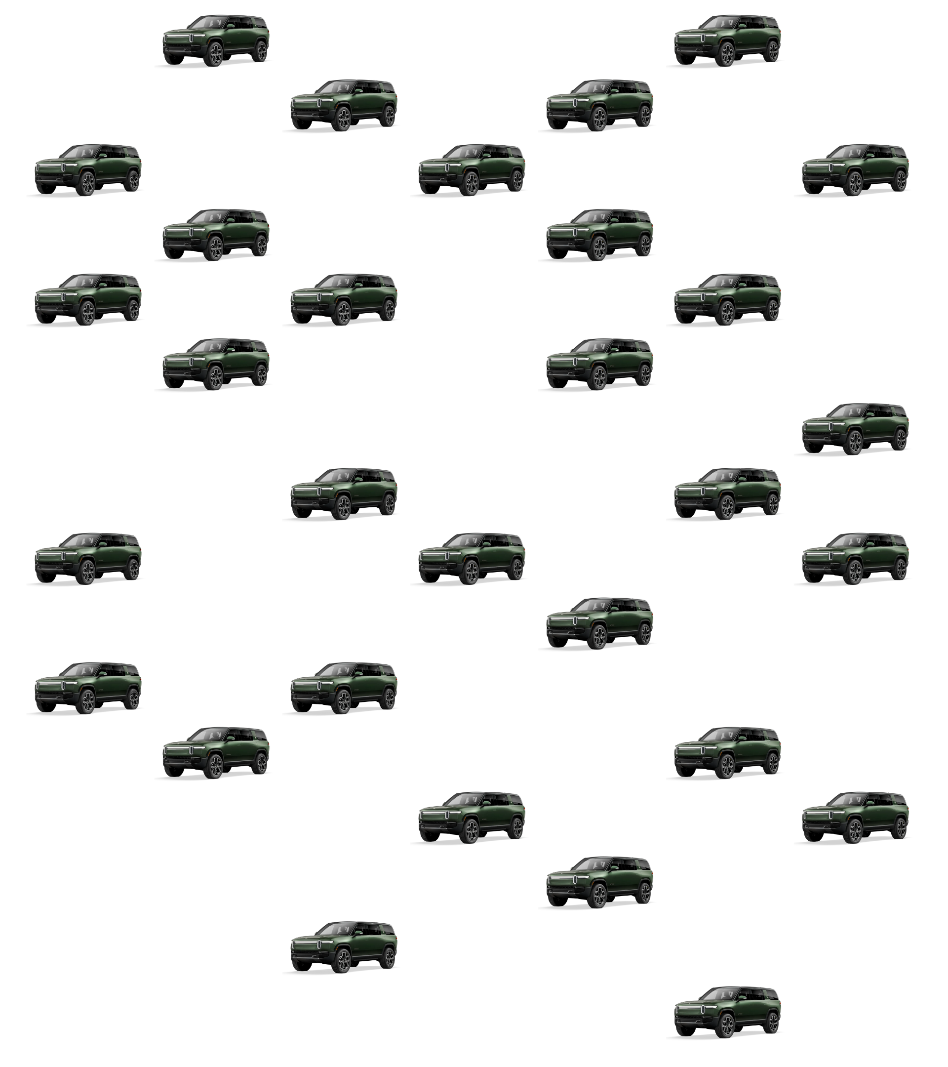 Rivian interior navigation display